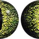Julie Wang 15MM 40PCS Dragon Eyes Glass Cabochons for Clay Sculptures Props Craft Jewelry Making DIY Findings About 0.59inches