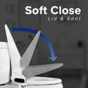 SmartBidet SB-1000 Smart Bidet Electric Bidet Toilet Seat with Heated Seat, Warm Water, Air Dryer Remote Control, Elongated