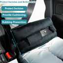 Seatbelt Pillows Cushion for Post Surgery, Hysterectomy C Section Abdominal Belly Seat Belt Pillow Cushion Cover with Pocket, Stomach Surgery Myomectomy Recovery Must Haves