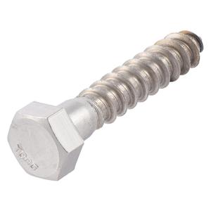 3/8 x 2-1/2 Stainless Lag Bolt (25-Pack) 18-8 Stainless Steel, Heavy Duty Hex Wood Lag Screw, ASME B18.2.1 Commercial/Industrial Grade by Makers Bolt