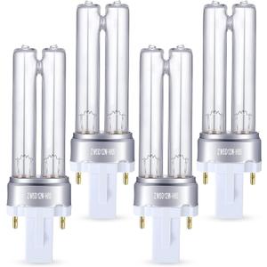 4 Pack Replacement Bulb, 5W UV-C Bulb Compatible with Germ Guardian LB4000 AC4300BPTCA, AC4825, AC4850, AC4850PT, AC4900, AC4900CA, AC5300B, AC5350B, AC5350W Air Purifier