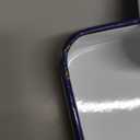 Unomor Enamel Baking Tray with Lid for Kitchen Oven White Roasting Pan for Casserole and Lasagna Vintage Deep Baking Dish 12.20x8.26x2.95in 2-Pack (31.00X21.00X7.50CM)