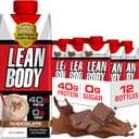 Lean Body Ready-to-Drink Chocolate Protein Shake, 40g Protein, Whey Blend, 0 Sugar, Gluten Free, 22 Vitamins & Minerals, LABRADA, 17 Fl Oz (Pack of 12)