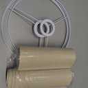 Lampshades Set of 2, Natural Linen Drum Lampshades, 10.24" Top x 10.24" Bottom x 7.48" High, Lamp Shades Replacement for Table and Floor Lamps, Easy Assembly Required(COLOR:Beige)