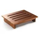 TINAMO 3.5" Acacia Wood One Step Stool for Adults (No Assemble Required)- 500 Lbs Wooden Step Stools Heavy Duty for High Bed Riser, Bathroom, Bedroom - Small Stepping Stool for Elderly, Seniors, Kids
