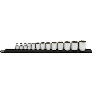GEARWRENCH 13 Pc. 3/8" Drive 12 Pt. Standard Socket Set, SAE - 80561
