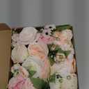 AmyHomie Blush Pink Artificial Flowers Combo Silk Rose Fake Flowers w/Stem for DIY Wedding Bouquets Centerpieces Arrangements Table Fall Decor Party Bridal Baby Shower Home Decorations