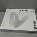 KOHLER 25875-0 Hyten 3" Height, Elevated Soft Close Elongated Toilet Seat, Contoured Seat with Grip-Tight Bumpers, Quick-Attach Hardware, No Slam Toilet Seat, White