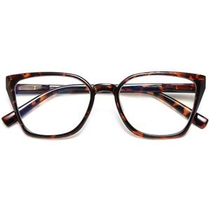 EYEURL Cat Eye Reading Glasses for Women-Blue Light Glasses for Woman Fashion Readers with Spring Hinge