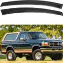 IG Window Visor for 1980-1996 Ford Bronco & F150-F350, Rain Guard Tape-On Durable Side Vent Window Deflector for Ford F250 HD 1997