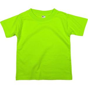 Earth Elements Little Kids'/Toddlers' Short Sleeve T-Shirt (6 Years, Neon Green)