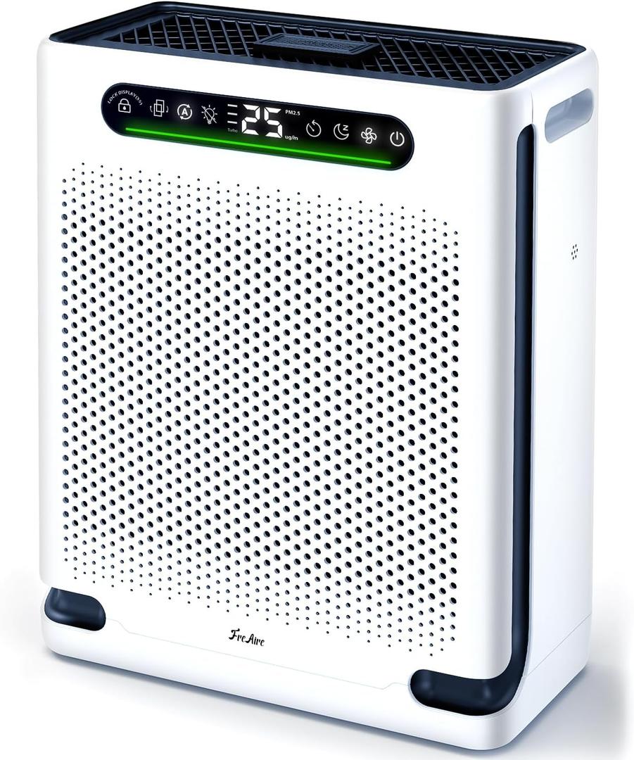 XenonLab Air Purifiers for Home Large Room Up to 2600 Ft, HEPA Air Purifier with Washable Filter & Air Quality Display