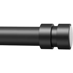 BRIOFOX Tension Curtain Rod Adjustable 32 to 78 inch - Spring Tension Shower Curtain Rod No Drilling Non Slip, Matte Black