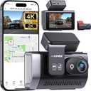 FAIMEE 4K Dash Cam Front and Rear with GPS, Upgraded 5.8G WiFi, Dual Dash Camera for Cars, Night Vision, WDR, 160Wide Angle, 24H Parking Monitor, Emergency Lock, 3" IPS Screen