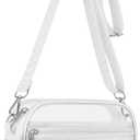 USPECLARE Clear Bag for Stadium Events Clear Purse for Women and Men for Sports Events Concerts Festivals (White)