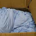 12 Pack Bulk Baby Blue Round Tablecloths for 5ft Tables, 120 inch Fitted Spandex Table Cloth with Skirt, Wrinkle Free Wholesale Table Covers for Large Events, Weddings Reception, Banquets, 60inch