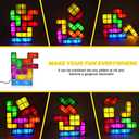 LOSCHEN Night Light,DIY Stackable LED 7 Colors Interlocking Induction Novelty Desk Lamp,3D Puzzle Magic Light Bright Toy for Kids Teens,Gamer Decor Ideal Gift (Plug)