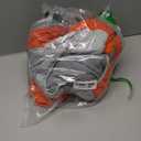 SUNFURA Full Body Dog Coat - Warm Fleece Jacket for Medium Dogs, Turtleneck Winter Coats with Harness, Reflective Dog Snowsuit Windproof Puffer Jackets with Legs for Boston Terrier, Orange M