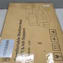 Wide Stadium Seats With Back Support, Exclusive "Sofa Style" Design Extra Thick Bleacher Chairs With Back and Cushion, 6 Reclining Positions - Ultimate Comfort for Sports Events (Black, 22.5")