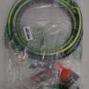 SYEENIFY Kink Free Garden Hose 10ft 5/8", Heavy Duty Hybrid Water Hose, Ultra Durable Flexible Rubber Hose with Sprayer Nozzle,Leakproof Yard Outdoor Hose with Brass Solid Connector