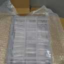 Mathtoxyz Bead Organizer Box, 31Pcs Small Beads Organizers and Storage Plastic Cases Mini Clear Dimond Storage Containers Boxes with Hinged Lid and Rectangle for Bracelet Making DIY Jewelry Craft Nail