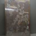 Wood Framed Vintage Floral Wall Art Neutral Green & Gray Flora Wall Decor, 36"L x 24"W