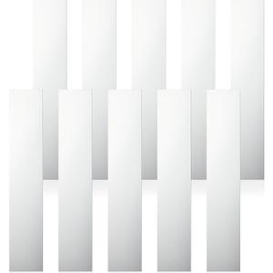Amylove 10 Pcs Metal Strips Shim Stock Metal Sheet Shims Gap Filler Trim Strip 0.02'' Thickness(Stainless Steel,16'' Length, 1'' Width)