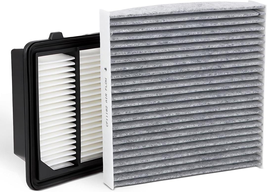 Cabin and Engine Air Filter Kit Compatible with Honda Hybrid Model | 2014-2022 Accord, 2020-2022 CR-V Replaces#80292-TF0-G01,CF11182,80291-T5R-A01