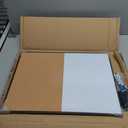 White Board Cork Board Combo, 24" x 18" Magnetic Dry Erase Board & Corkboard for Wall, Bulletin Board Vision Board for Home Office School, Black Aluminum Frame
