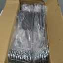 Plastic Hangers 50 Pack Heavy Duty Dry Wet Clothes Hangers with Non-Slip Pads Space Saving 0.2" Thickness Super Lightweight Organizer