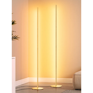 EDISHINE 2 Pack 57.5" Dimmable LED Corner Floor Lamp with Remote-ZHFLCB2E2