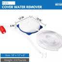 Pool Cover Drainer Kit for Above Ground Swimming Pools by Aquatix Pro, Premium Pool Cover Siphon with 16 Feet Hose & Pump, Suitable for All Coverings, Quick and Easy Water Drainage