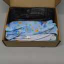 Old Lady Costume for Women Granny Costume Kit with Old Lady Nightgown Wig Grandma Costume Halloween Outfits (5-7T, Dress)