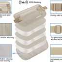 Money Belt for Travel Women and Men Slim Hidden Travel Wallet with RFID Blocking