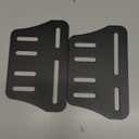 2PCS Heavy Duty Bed Frame Adapter/Connector Plate for Headboard, Adjustable Metal Frame Modification Brackets, Black (Full)