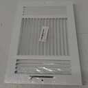 HVAC Premium 12''w X 8''h 3-Way AIR Supply Grille - Vent Cover & Diffuser - Flat Stamped Face - White [Outer Dimensions: 13.75''w X 9.75''h]