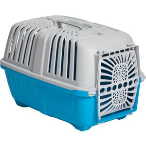 Spree by MidWest 22-Inch Travel Carrier, Blue, Fits Pets up to 12 lbs | Hard-Sided Pet Carrier, Plastic Door, Ventilated Design, Locking Tabs, Easy Assembly