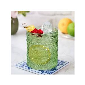 Cocktail Glasss10 oz Hobnail Drinking Glass, Vintage Glassware, Textured Glass Cups Bubble Glass Water Glass Old Fashion Jupiter Glass Set, clear