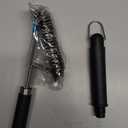 TNTOR Grill Brush with Scraper, 18" Adjustable Handle BBQ Grill Brush for Outdoor Grill, Extra Strong Grill Cleaner Accessories for Grill/Smoker/Gas/Charcoal Grill Cleaning-Gifts for Grill Wizard/Dad (Silver Black)