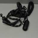 Dual Dog Leash for Two Dogs, 360 Swivel Tangle-Free Walking & Training, Heavy Duty 6FT Elastic Shock Absorbing Bungee, Fits Medium Large Dogs, Includes Dog Poop Bags, Black