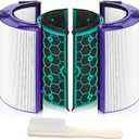 TP04 Replacement Filter for Dyson HP04 TP04 DP04 TP05 DP05 Air Purifi-er Sealed Two Stage 360 Pure Cool Fan Combi Glass HEPA Filter & Activated Carbon Filter (Not for HP07,TP01,TP02,TP07,HP09)
