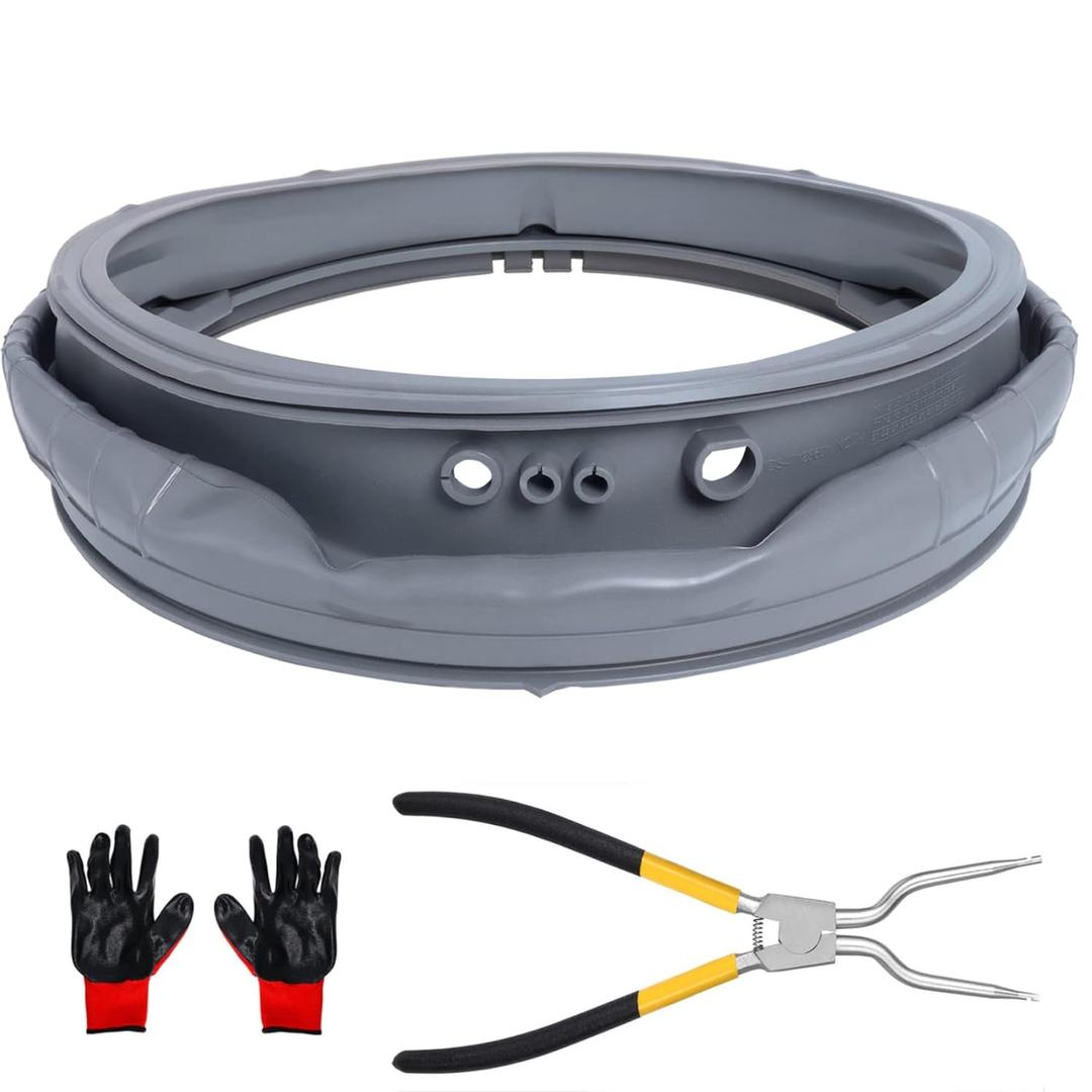 MDS47123608 Washer Door Boot Gasket Parts Compatible with LG Kenmore Washing Machine WM4070HVA/HWA, WM4270HWA, WM8000HVA/HWA,WM8100HVA, Washer Door Seal Replace AP5668418, PS6448330, 2673936