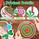 28 Pcs Candy Christmas Ornaments, Christmas Tree Sign Ornaments, Peppermint Candy Yard Signs Decorations, for Xmas Tree, Door, Lawn, Birthday Party, Garden Decoration
