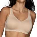 Vanity Fair Women's Beauty Back Smoothing Wireless Bra, Comfort and Support, Simple Sizing (Beige, L)