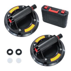 2 Pack 8" Glass Suction Cups to Lift Large Glass, Max Load 480lbs Heavy Duty Windows Suction Cups for Glass, Tile, Granite, Marble