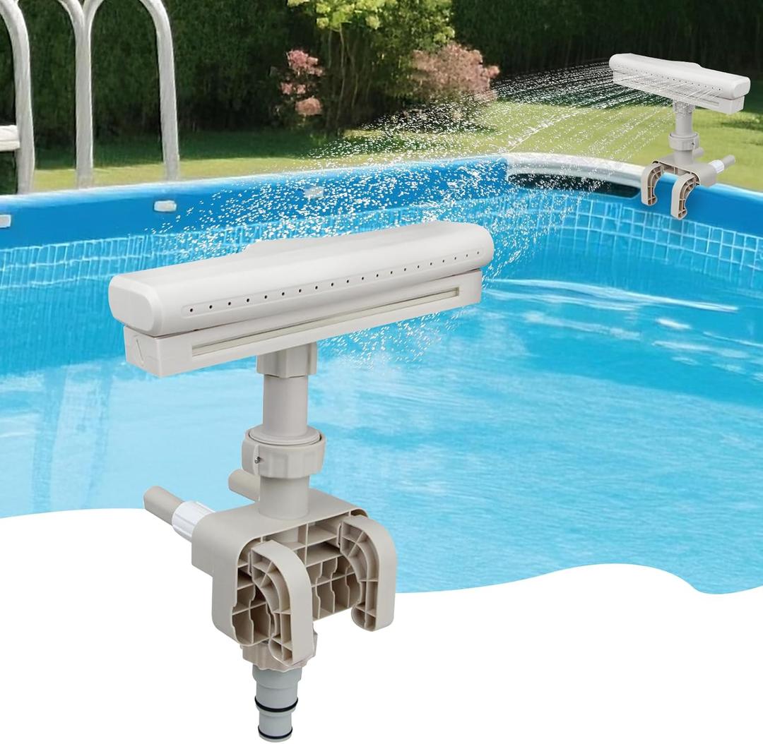 Pool Fountains,Adjustable Waterfall Pool Sprinkler for Above Ground Pools, Pool Accessories for Cooling and Fun