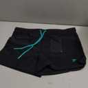 3 Inches Men Swim Trunks Swim Brief Square Leg with Pocket (Black, L)