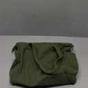 Women Messenger Bag Preppy Book Bag Nylon Shoulder Bag Commuter Handbag Women Travel Bag (green)