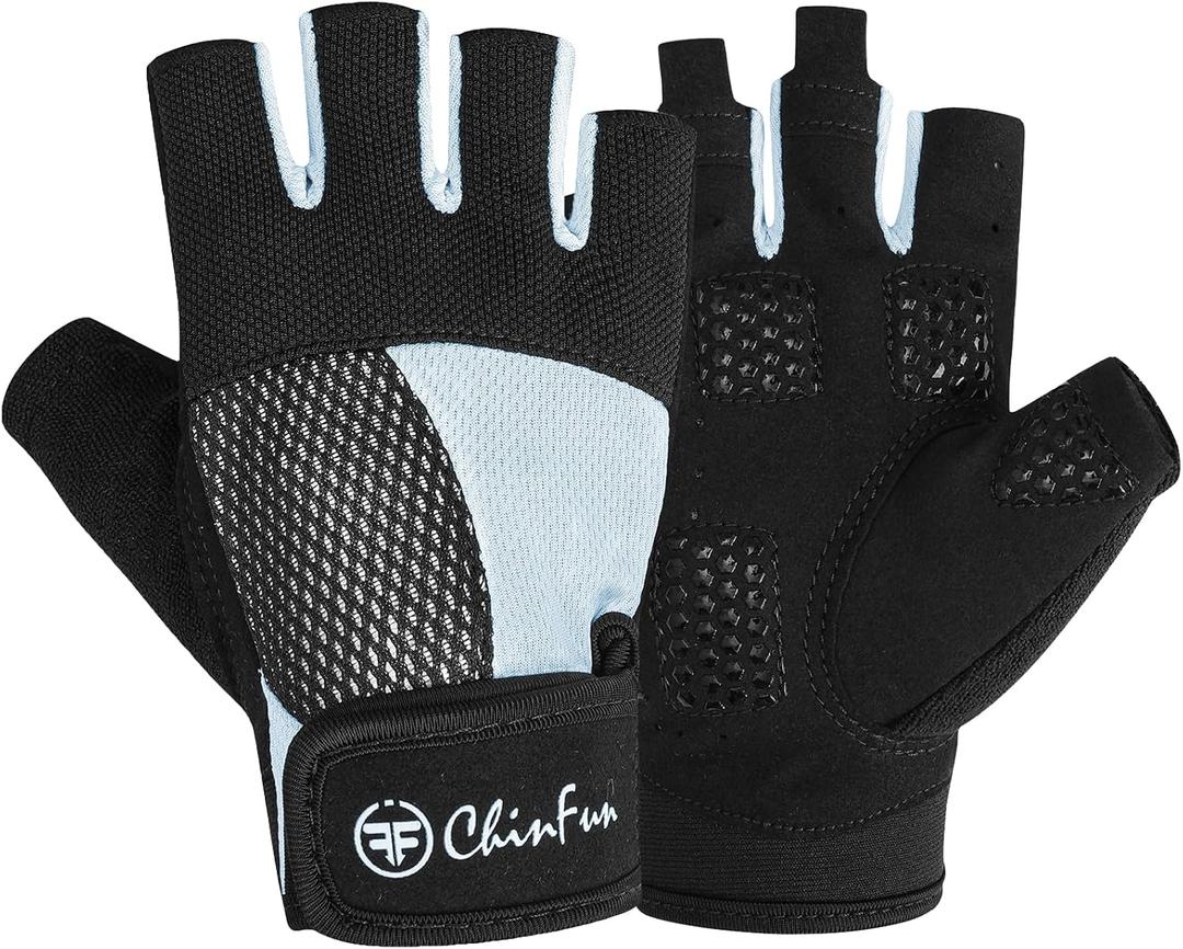 Kayaking Gloves 3/4 Finger - Provide Cushioning and Protection, with Resistant Palm and Grip, Easy to Take on and Off, Perfect for Diving, Sailing, Kayaking - Men, Women, Youth (Medium, Blue)