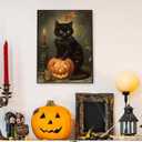 3 x Halloween Diamond Art Kits for Adults-Halloween 5D Diamond Painting, Cat Gem Art for Adults, Cats Gem Painting Kits for Wall Home Decor Arts Craft 12x16inch (G4728)